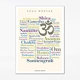 Deine Wörter Mini-Poster Yoga (DIN A4)