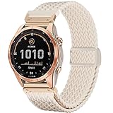 CUNUJIX Geflochtenes Armband Ersatz für Garmin Fenix 7S/ Fenix 6S/Fenix 5S/epix Pro 42mm, 20mm Quickfit Elastisch Nylon Magnetverschluss Ersatzband für Fenix 7S Solar/Fenix 6S Pro/Fenix 5S Plus