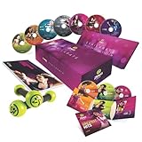 Zumba Fitness „Exhilarate, Set aus 7 DVDs, Englisch/Französisch, mit Toning Sticks, Greatest Hits CD