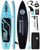 Stand Up Paddling Board mit Komplettes Paddle Board Zubehör | Aufblasbares SUP Board 290/320/335cm SUP Board Set für Jugendliche & Erwachsene (ORANGE | 335CM)