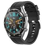 Supore Armband kompatibel mit Huawei Watch GT2 46mm/Watch GT 46mm/Watch GT Active/Watch 2 Pro/Honor Watch Magic/Galaxy Watch 46mm/Gear S3/Gear 2, 22mm Silikonarmband