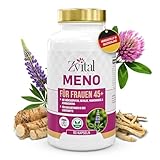 ZVITAL Meno – Für Frauen 45+ in den Wechseljahren | Hormon-Balance mit Mönchspfeffer, Yamswurzel, Rotklee, Ashwagandha & Vitamin B6 | Vegane Menopause-Kapseln, Nahrungsergänzungsmittel
