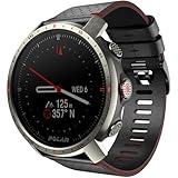 Polar Grit X Pro Titan – Premium Outdoor-Multisportuhr mit GPS – Strapazierfähigkeit auf Militärstandard, Saphirglas, Pulsmessung am Handgelenk, Lange Akkulaufzeit, Navigation, M/L
