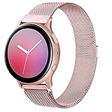Amzpas Armband für Samsung Galaxy Watch Active 2/3/4/5/Classic/Pro - 20mm Metall Edelstahl Ersatzarmband