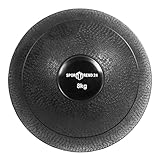 Sporttrend 24® Slamball/Medizinball 2kg, 3kg, 4kg, 5kg, 6kg, 7kg, 8kg, 9kg, 10kg, 15kg, 20kg in schwarz | kein Rückprall/No Bounce, grippige Oberfäche für maximalen Halt (schwarz, 8kg)