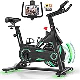 Advamsoler Heimtrainer Fahrrad mit App, Leises Hometrainer Fahrrad mit Magnetwiderstand, LCD Display & Tablet-Halter für Zuhause, Indoor Kardio Training Spinning Bike, Bis 160KG