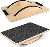 Balance Board aus Holz,Rutschfestes Balance Board,Balancebrett für die Rumpfkraft,ideales Balancebrett für das Knöcheltraining