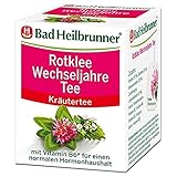 Bad Heilbrunner Rotklee Wechseljahre Tee - Kräutertee im Filterbeutel - Rotklee, Melisse, Lavendel - Vitamin B6 für einen normalen Hormonhaushalt - Wohlbefinden in Wechseljahren (12 x 8 Filterbeutel)