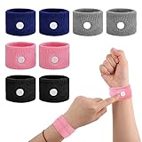 Amaxiu 4 Paar Linderung Reisekrankheitsbänder, Armband zur Vermeidung von Seekrankheit Flugkrankheit Übelkeit Vertigo Essentials Akupressur Reisekrankheitspflaster für Kinder und Erwachsene