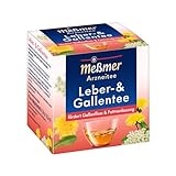 Meßmer Leber- und Gallentee | fördert Gallenfluss & Fettverdauung | Arzneitee | 9 Teebeutel