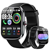 uaue AI Smartwatch Herren Damen, 1.91' Fitnessuhr Integrierte ChatGPT-AI und Telefonfunktion, Pulsuhr/Schlafmonitor/Schrittzähler/110+ Sportmodi Smart Watch, IP68 Wasserdicht Sportuhr, für Android iOS