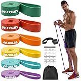 Zacro Resistance Bands, Fitnessbänder Widerstandsbänder Set mit Türanker, für Yoga, Pilates, Training, Physiotherapie, Klimmzughilfe, Krafttraining für Männer und Frauen