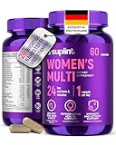 Multivitamin Kapseln hochdosiert für Frauen – A-Z Komplex mit Vitamin B6, Eisen, Zink & Vitex – 60 Kapseln – Premium Multivitamin – All in One Vitamine für Frauen