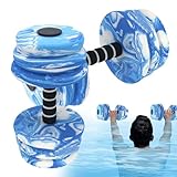 Eoixuqba 2 Pieces Aqua Fitness Hanteln - AquaHanteln Set, Hanteln Wassergymnastik, Schwimmende Wasserhantel Für Aqua-Fitness Schwimmbad Übung