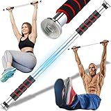 Retoo Klimmzugstange Türrahmen 61-80 cm, Multifunktionales Verstellbare Türreck für Klimmzüge Türstock, Dor Pull up bar, Profi Türreck Klimmzug Stange zum Einhängen in Tür Zuhause, Anpassbar