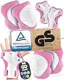 99FLIPS Knieschoner Kinder 3 Jahre Schoner Inliner Kinder - TÜV Rheinland GS Siegel [6er Set] - Flash - Größe XS Pink - Protektoren - Knieschützer Protektoren Knie- und Ellenbogenschützer