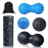 Lymshine Faszienball für Füße Klein, Faszienrolle 5er Set, Igelball Fußmassage Hart, Massage ball, Triggerpunkt Gymnastikball für Wirbelsäule Nacken Rücken Beine und Hände