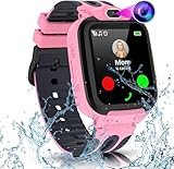 Puhiuyoi Kinder Smartwatch mit GPS und Telefon SOS Schulmodus für Jungen Mädchen