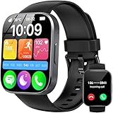 OUKITEL Smartwatch Herren Damen, 1,91'' HD Touchscreen Smart Watch mit Telefonfunktion, 140+ Sportmodi Fitnessuhr IP68 Wasserdicht, Sportuhr mit Puls/Schlaf/Monitor/Schrittzähler, Uhr für Android iOS