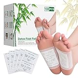 100 Stück Detox Fußpflaster Entgiftung - Entgiftungspflaster für die Füße zur Stressreduktion und Verbesserung des Schlafs - Tiefenreinigende und entgiftende Fußpads zur Entfernung von Körpergiften