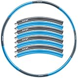 baenger Hula Hoop Reifen Erwachsene Edelstahlkern [EXTRA STABIL] 8 Segmente Hullahub Reifen zum Abnehmen für Anfänger & Fortgeschrittene [1,2 KG] inkl. eBook