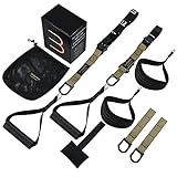 Bodytorc Suspension Trainer, Bodyweight Training Straps for Full Body Workouts at Home, Includes Door Anker, Extension Arms and Advanced Foot Straps