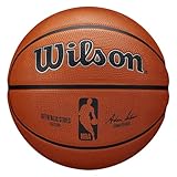 Wilson Basketball NBA AUTHENTIC SERIES, Outdoor, Tackskin Gummi, Größe: 7, Braun