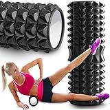 Retoo Faszienrolle Standard mittlere Härte, 45x15 cm, Fitness-Rolle zur Selbstmassage von Rücken und Beine, Entspannung und Regeneration, ideal für funktionales Training Physiotherapie und CrossFit