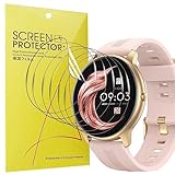 Blueshaweu Schutzfolie Kompatibel für AGPTEK Smartwatch 1,3 Zoll LW11, HD klar Flexible TPU Displayschutzfolie [6 Stück] für AGPTEK LW11 Smartwatch (transparent)