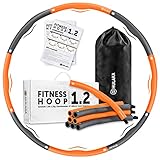 HULAKA® Hula Hoop Reifen Erwachsene (1,2kg) - Fitnessreifen mit Gewicht zum Abnehmen und Massage-Effekt, weicher Hoola Hoop für Bauchmuskeltraining & Fettverbrennung
