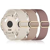 Wizvv 3 Stück Armband kompatibel mit Garmin Venu 2S/Venu 3S/Vivoactive 4S/Vivomove 3S/Forerunner 255S/265S，Elastisch band für Garmin Venu 2S Damen und Herren