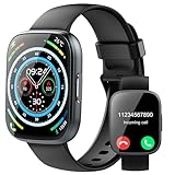 Smartwatch Herren Damen, 1,95' HD Fitnessuhr Damen mit Telefonfunktion, Smart Watch 112+ Sportmodi Fitnessuhr mit Herzfrequenz schrittzähler Schlafmonitor, IP68 Wasserdicht Sportuhr für Android iOS