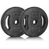 Ultrasport Hantelscheiben-Set, Hantel Gewicht Set für Kurzhantel Langhantel (20 Kg)