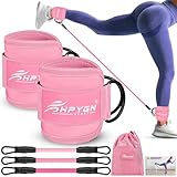 HPYGN Knöchel-Widerstandsbänder, Knöchelbänder zum Training mit Manschetten, Widerstandsbänder für das Bein-Po-Training, Trainingsausrüstung für Kickbacks, Hüft-Gesäßmuskel-Trainingsübungen, für Yoga