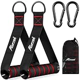HPYGN Griffe für Fitnessbänder, für Widerstandsbänder, Krafttraining Und Cardio-Training Fitnessgeräte, 2 Stück Einhandgriff, Resistance Bands Zubehör Ersatz Training am Seilzug Kabelzug Griffe