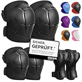 iMoebel Schonerset 6er Protektoren Schützer Set, Inliner Schutzausrüstung Protektorenset Kinder, Knieschoner Ellenbogenschoner Handschoner Verstellbar für Skaten Roller Skateboard