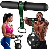 FitBeast Unterarmtrainer & Unterarmtrainer, Handgelenkroller mit dickerem Griff, Unterarmkrafttrainer mit verstellbarem Gurt - ideal für Griffkraft, Muskelaufbau, Rehabilitation (Grün)