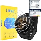 LUSEE 3 Stück Schutzfolie kompatibel mit Suunto 7, Suunto 9, Suunto 9 Baro und Suunto D5 [9H Härte] Displayschutzfolie HD Schutzfolie [Anti Kratzer] [Anti Fingerabdruck] 2.5D Folie