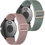 OTOPO Elastisches Armband for Garmin Venu/Sq/Sq 2/Forerunner 245/645 Music Armband, 20mm Nylon Sport Armband for Garmin Vivomove HR/Sport, Vivoactive 5 /Vivoactive 3 Music
