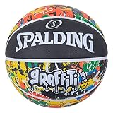 Spalding Unisex – Erwachsene Graffiti Sz5 Ball, Rainbow, 5