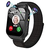 PTHTECHUS® Kinder Smartwatch Telefon – Kinder Uhr mit Zwei Wege Gespräch MP3 Dual Kamera Rechner Rekorder und SOS Hörbuch Spiel Uhr für 4-15 Jahre alt Jungen Mädchen Geburtstags Geschenke