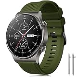 Kompatibel mit Huawei Watch GT2 Pro Armband/Forerunner 745 Armband, 22mm Silikon Ersatzarmband für Huawei Watch GT 2 46mm/Gear S3/Galaxy Watch 3 45mm/Galaxy Watch 46mm/Huawei Watch 2 Classic