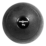 Sporttrend 24® Slamball/Medizinball 2kg, 3kg, 4kg, 5kg, 6kg, 7kg, 8kg, 9kg, 10kg, 15kg, 20kg in schwarz | kein Rückprall/No Bounce, grippige Oberfäche für maximalen Halt (schwarz, 9kg)
