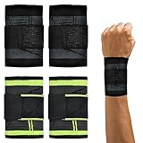 APOMOONS Handgelenkstütze, 4 Stück Handgelenk Bandage, Handgelenkstütze Atmungsaktivem Wrist Wrap Handgelenkbandage, Sehnenscheidenentzündung Bandage, Schmerzlinderung, Bandage Handgelenk für Sports