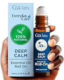 Gya Labs Deep Calm Essential Oil Roll on - Entspannende Geschenke für Frauen, Self Care Calming Oil Blends mit Kamille, Lavendelöl, 100% reine Aromatherapie, Ideal Stocking Stuffer (10ml)