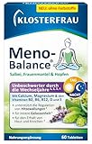 Klosterfrau Meno Balance | 60 Stück | für die Wechseljahre mit Salbei, Frauenmantel, Hopfen, Vitamin B Komplex & Mineralstoffen | unterstützt Regulation von Hitzewallungen | erhält Haut & Knochen