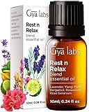 Gya Labs Rest N Relax ätherische Ölmischung (10 ml) – beruhigend und entspannend